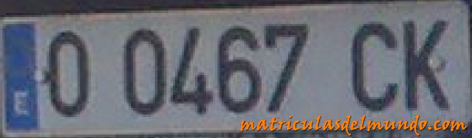 Matrícula de Asturias O-CK 0467